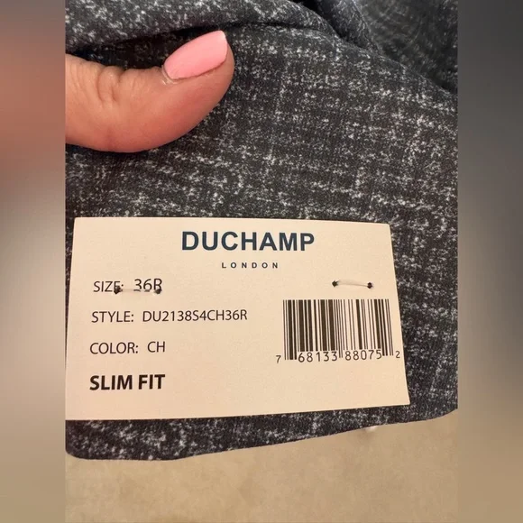 DUCHAMP CROSSHATCH PLAID KNIT SPORTCOAT Men’s NWT 36R